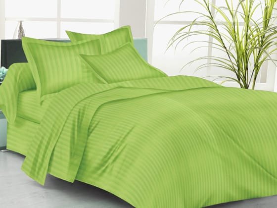 1cm Satin Stripe Cotton Fabric Swatch - Colour 9